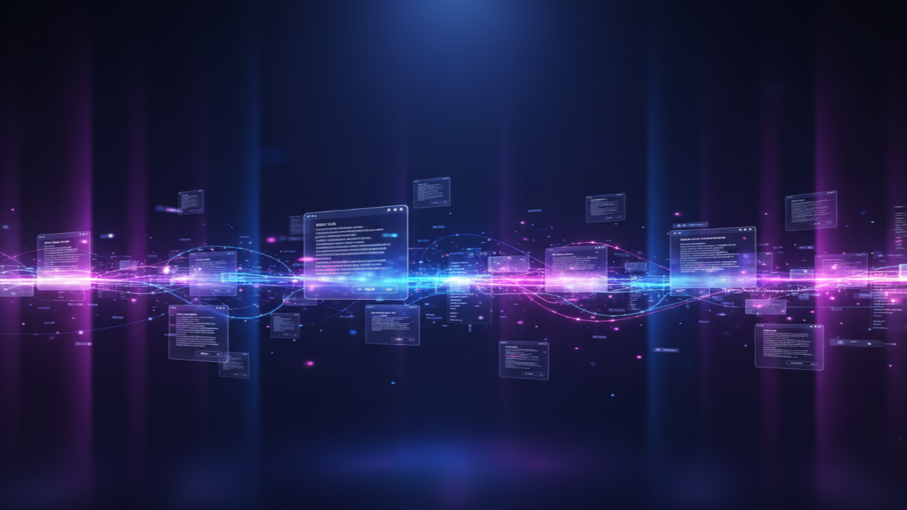 Futuristic Digital Workspace